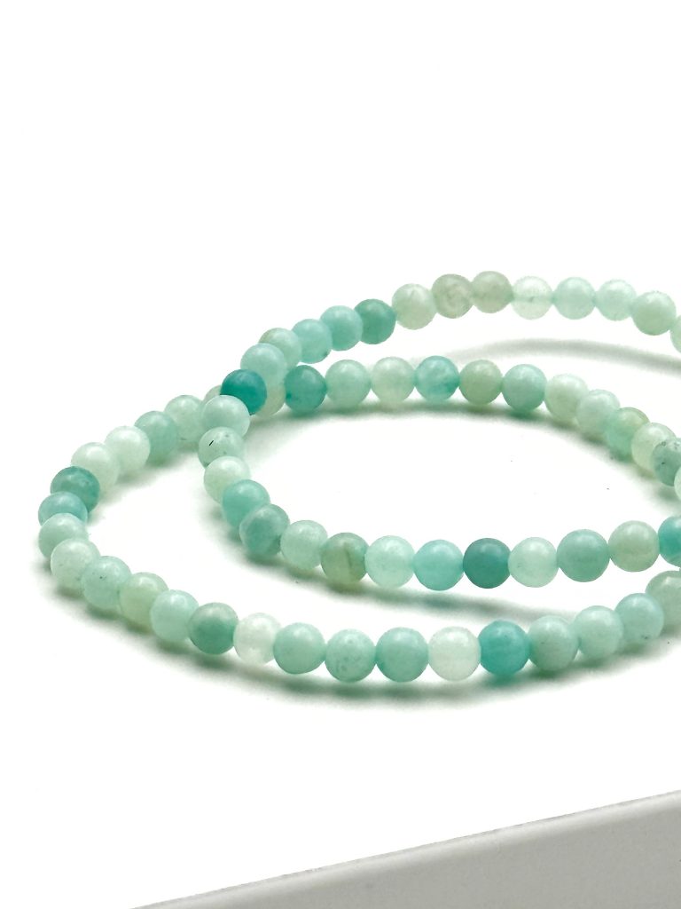 Amazonit, Armbånd 4 mm Crystal Lab