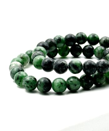 Rubin i Zoisit - Armbånd 8 mm
