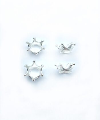 sølv krone holder til krystalkugle