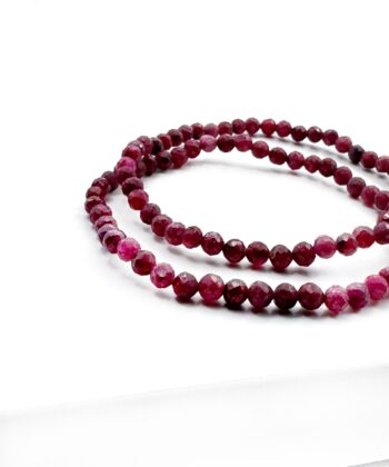 Rubin - Armbånd Facet 2-3 mm