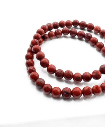 Jaspis, Rød - Armbånd 6 mm