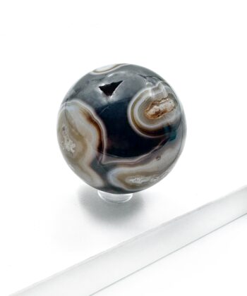 Agat, Sort - Kugle - UNIKA