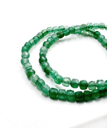 Aventurin, Grøn - Armbånd Facet 4 mm