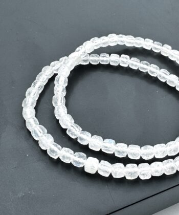 Månesten - Armbånd Facet 4 mm