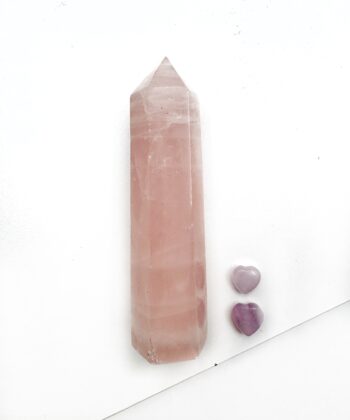 Rosenkvarts - Spids - UNIKA (2. sortering)
