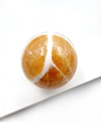 Calcit, Guld - Kugle - UNIKA