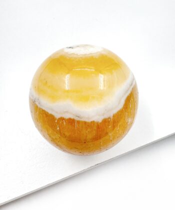 Calcit, Guld - Kugle - UNIKA